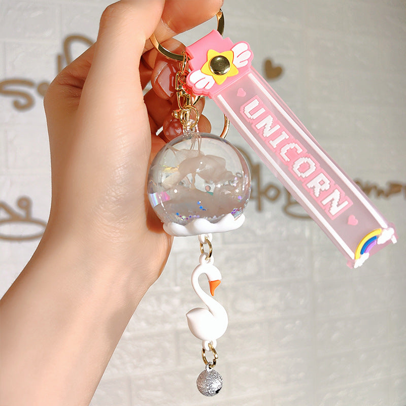 Wholesale Creative Oiled Butterfly Wind Chime Keychain
